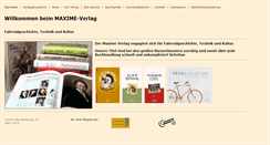 Desktop Screenshot of maxime-verlag.de